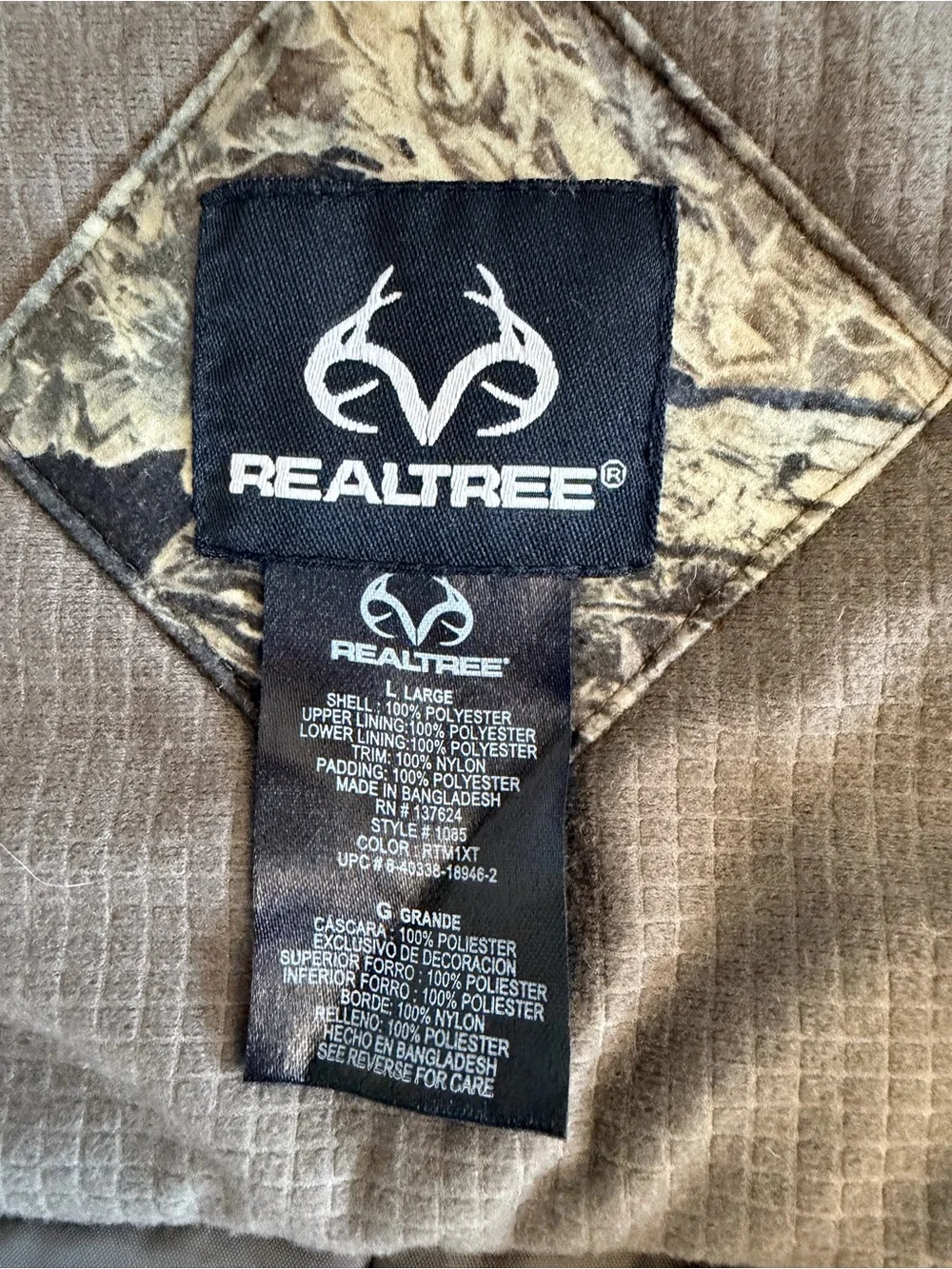 Realtree youth large